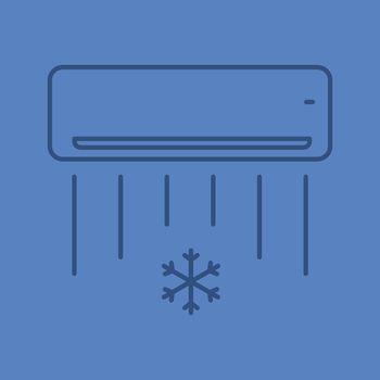Air conditioner linear icon