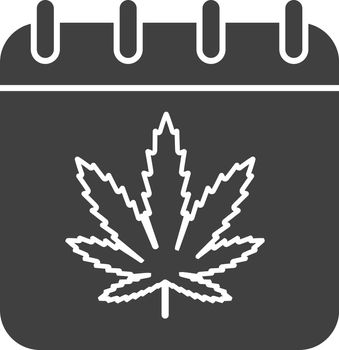 National Weed Day glyph icon