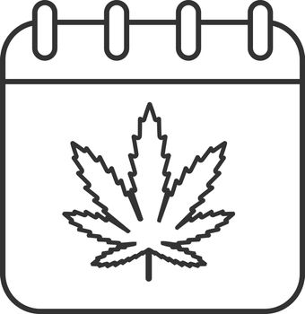 National Weed Day linear icon