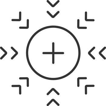Attraction symbol linear icon
