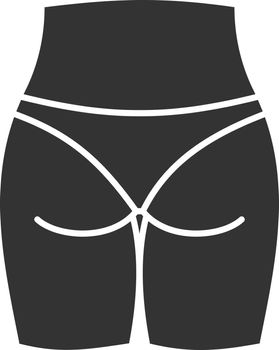Buttocks glyph icon