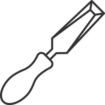 Chisel linear icon