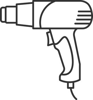Heat gun linear icon
