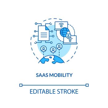SaaS mobility concept icon
