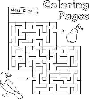 Cartoon Crow Maze Game