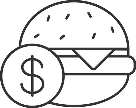 Buy hamburger linear icon