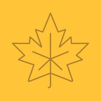 Maple leaf linear icon