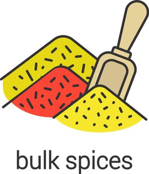 Bulk spices color icon