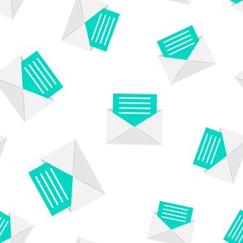 Mail envelope icon seamless pattern background. Email message vector illustration. Mailbox e-mail symbol pattern.