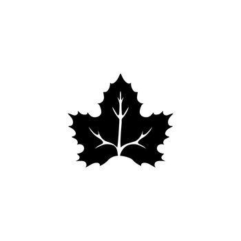 Canadian National Maple Leaf Flat Vector Icon