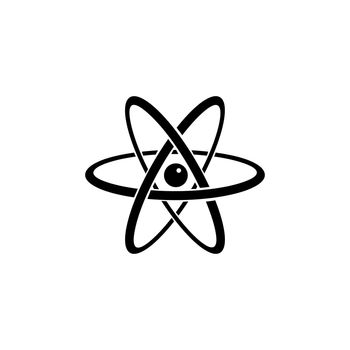 Molecule, Atom, Molecular Research Flat Vector Icon