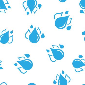 Water drop icon seamless pattern background. Raindrop vector illustration. Droplet water blob symbol pattern.
