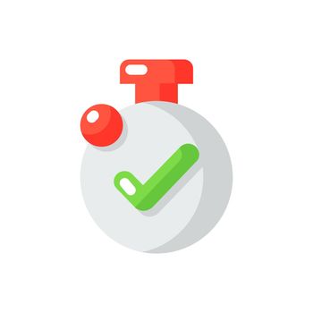 Timer vector flat color icon