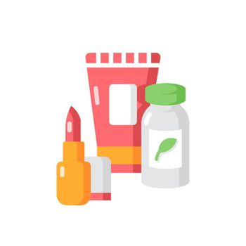 Health and beauty vector flat color icon
