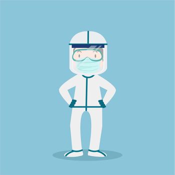 Doctor wearing PPE Costume concept 