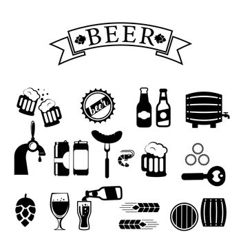 A set of beer icons