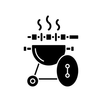Barbeque black glyph icon
