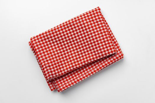 kitchen cloth isolated on white background, close up