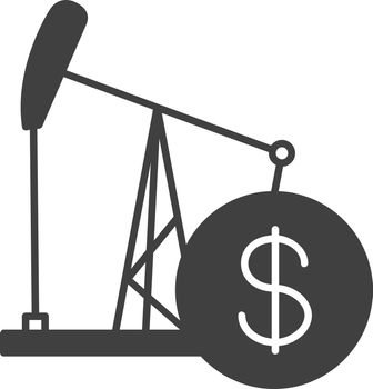 Oil trade glyph icon