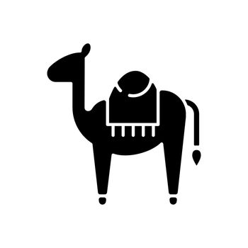 Camel black glyph icon