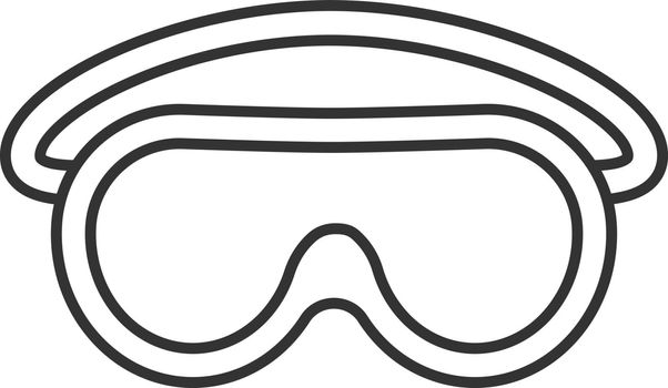 Goggles linear icon