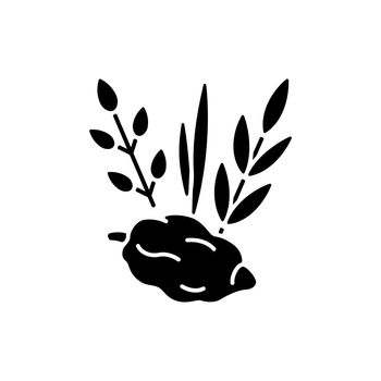 Four species black glyph icon
