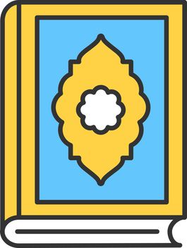 Quran book color icon