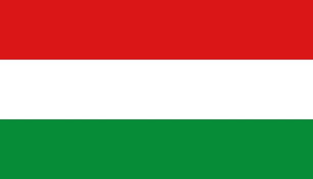 Hungary flag icon in flat style. National sign vector illustration. Politic business concept.