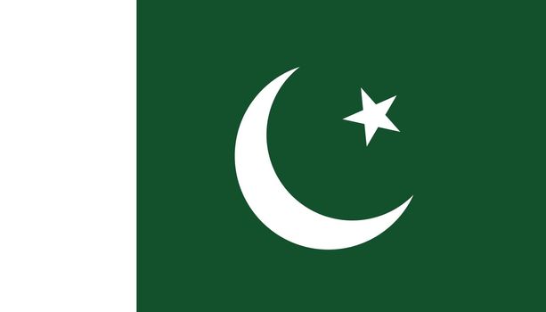 Pakistan flag icon in flat style. National sign vector illustration. Politic business concept.