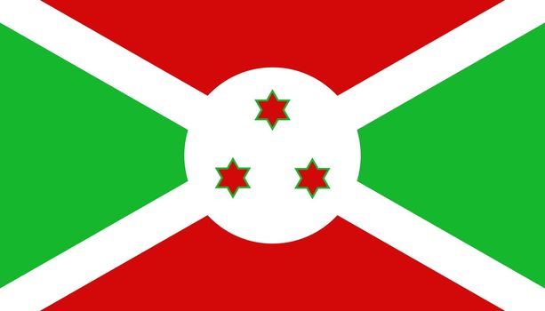 Burundi flag icon in flat style. National sign vector illustration. Politic business concept.