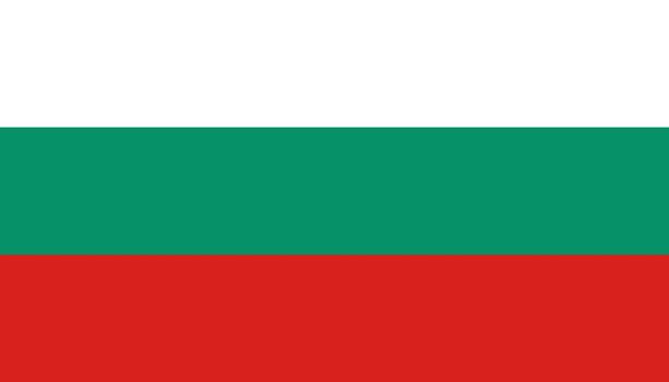 Bulgaria flag icon in flat style. National sign vector illustration. Politic business concept.