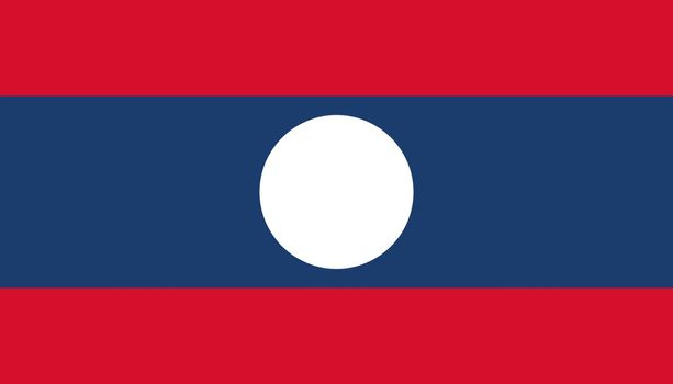 Laos flag icon in flat style. National sign vector illustration. Politic business concept.