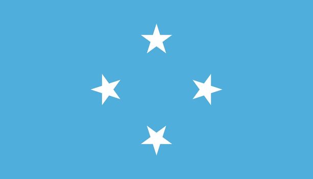 Micronesia flag icon in flat style. National sign vector illustration. Politic business concept.