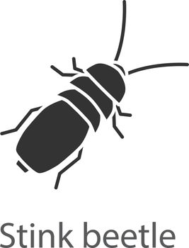 Stink beetle glyph icon