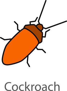 Cockroach color icon