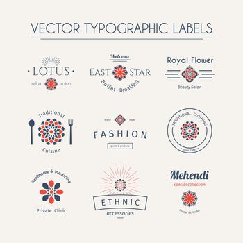 Asian typographic logos
