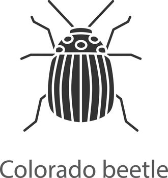 Colorado beetle glyph icon
