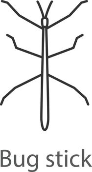 Stick bug linear icon