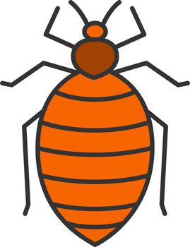 Bed bug color icon