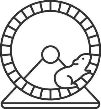 Hamster wheel linear icon