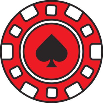 Casino chip color icon