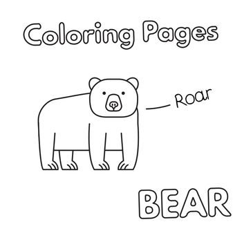 Cartoon Bear Coloring Book