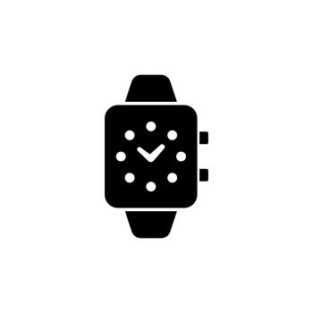 Smart Watch, Digital Clock Flat Vector Icon