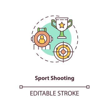 Sport shooting concept icon