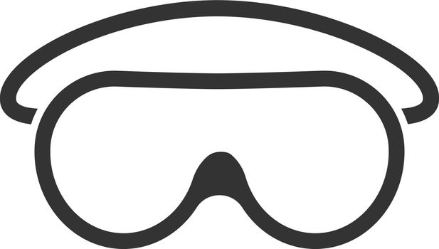 Goggles glyph icon