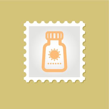Sunscreen vector stamp