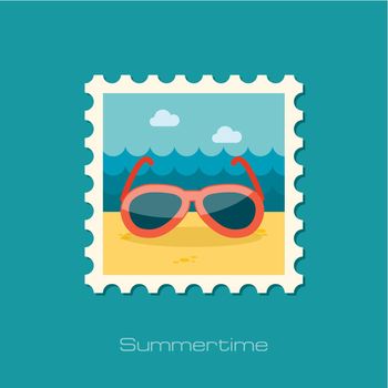 Sunglasses flat stamp