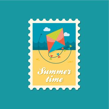 Kite flat stamp, summertime