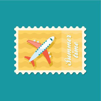 Aircraft stamp. Travel. Summer. Vacation
