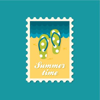 Flip Flops flat stamp, summertime